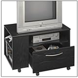 Beta Furniture HE101574N TV / Game Cart - Black Oak