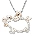 14k Rose Gold Diamond "When Pigs Fly" Pendant (.10 ct, I-J Color, I2-I3 Clarity), 18"