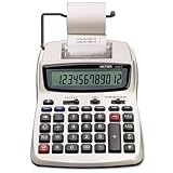 Victor 1208-2 Printing Calculator - 12 Character(s) - LCD - Power Adapter, AC Supply Powered - 6" x 8.25" x 1.75"