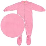 Big Feet PJs Pink Fleece Footed Pajamas For Girls S