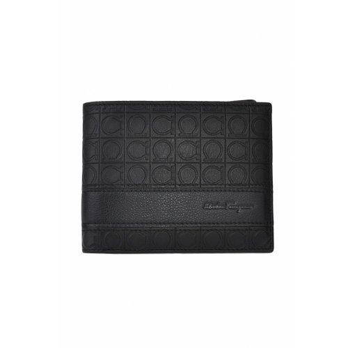 Salvatore Ferragamo Gamma Gancini Embossed Bi-Fold WalletÊ- One Size