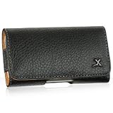 Best Price Premium Executive Black Horizontal Leather Carrying Pouch Case for Samsung Infuse 4G