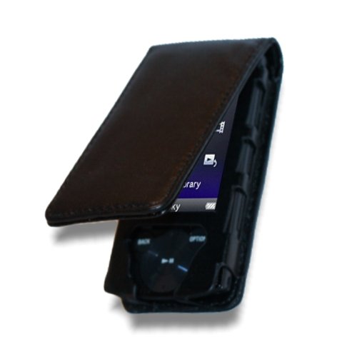 EASYi - Leather flip case for New Sony Walkman S Series 8GB 16GB with Built-In Stereo Speakers NWZS545B NWZS544B NWZS545R NWZS544R
