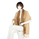 Exquisite scarf - Sliky 2 tone Gradation paisley Pashmina Fashion scarf / shawl w/ fringe- camel brown Exquisite scarf - Sliky 2 tone Gradation paisley Pashmina Fashion scarf / shawl w/ fringe- camel brown