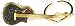 Harmony Jewelry Ovation Roundback Acoustic Guitar Keychain - Black
