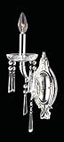 Clearance (Like New Return) Princess Polished Silver Wall Sconce