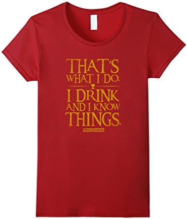 Women's That what I do I drink and I know things T shirt XL Cranberry