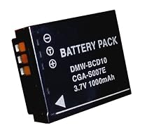 ABC Products battery for Panasonic Lumix CGA-S007, CGA-S007E, CGA-S007A, DMW-BCD10 for DMC-TZ1, DMC-TZ2, DMC-TZ3, DMC-TZ4, DMC-TZ5, DMC-TZ11, TMC-TZ15, DMC-TZ50 digital camera etc