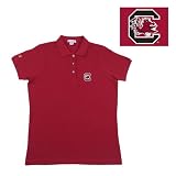 South Carolina Gamecocks NCAA Classic Pique Polo Shirt for Women (Cabernet)