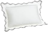 Tommy Hilfiger Winding Lane White And Black Eyelet Breakfast Pillow