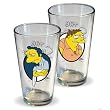 Simpsons Pint Glass Set Moe and Barney
