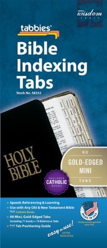 Mini Bible Indexing Tabs Including Catholic Books