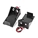uxcell 2 Pcs Black Plastic 9V Cells Battery Holder Case Box w Wired Leads