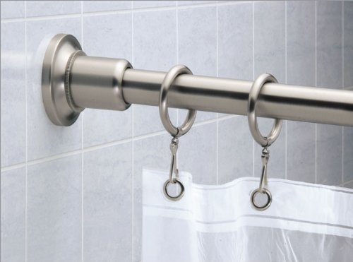 Gatco 801 1-Inch by 6-Foot Shower Rod - Satin Nickel