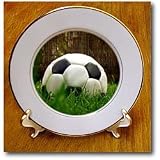 Soccer - Black Soccer Ball - Plates