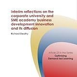 Interim reflections on the corporate university and SME academy business development innovation and its diffusion