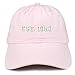 Trendy Apparel Shop 1953 Embroidered - 65th Birthday Gift Soft Cotton Baseball Cap - Light Pink