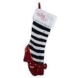 Kurt Adler 20-Inch Wizard of Oz Ruby Slipper Applique Stocking
