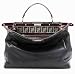 Fendi Limited Edition Beaded Peekaboo Stachels Purse Tote Handbag 100% Authentic !