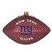 Pack of 4 NFL New York Giants Glass Football Christmas Ornaments