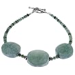 EXP Handmade Serpentine & Silver Bracelet