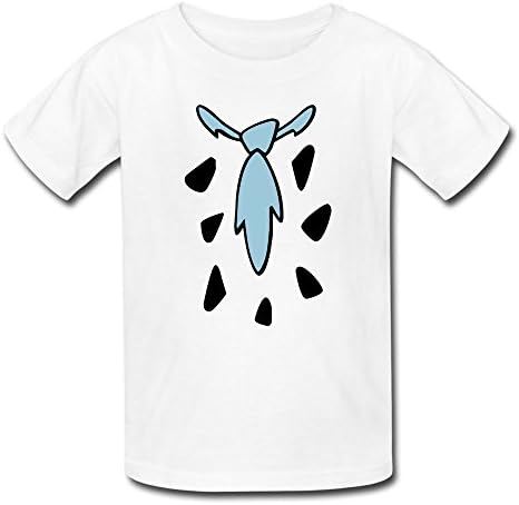 DABU Kid's Fred Flintstone Tie One Piece T-shirt White X-small