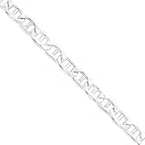 Sterling Silver Anchor Link Bracelet 8