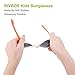 RIVBOS® Rubber Bendable Cat Kids Polarized Sunglasses for Baby and Children Age 2-10 Yr