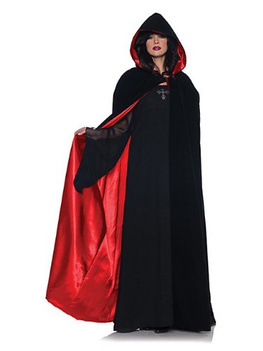 Underwraps UR29243 Womens Deluxe Velvet & Satin Cape