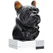 Daum Glass - Animal Collection - Charles Junior French Bulldog - Black