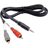 Hosa CMR-200 Series Stereo Mini to RCA Y-cable - Mini-phone Male - RCA Male - 6ft