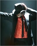 Michael Jackson - hat by Unknown. CANVAS ROLLED. 8.00 inches width by 10.00 inches height. Highest Quality Art Poster Print