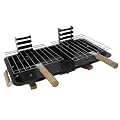 HIBACHI - Double Portable / Camping Barbecue Grill - Black