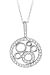 14K Circled Circles Diamond Pendant