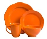 Waechtersbach Petal Orange Peel 4-Piece Place Setting, Service for 1