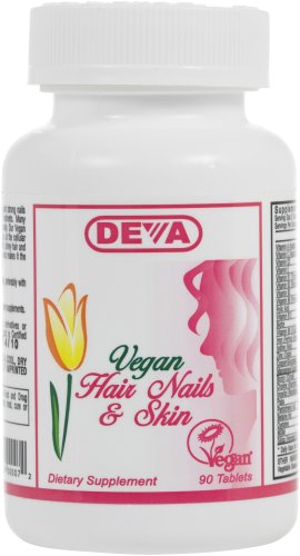 Deva Vegan Vitamins Hair, Nails & Skin (Pack of 2)