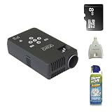 Aaxa Technologies Pico P3 1024x600 Pocket Projector + 8GB SDHC + SD Card Reader + Air Duster