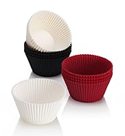 12 Silicone Cupcake Cases