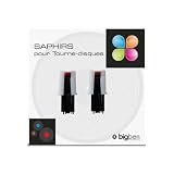 LOT DE 2 SAPHIRS POINTE DE LECTURE POUR TOURNE DISQUES 105