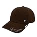 Emstate Melton Wool Baseball Cap Buckle Back Made in USA (3 Colors) (Brown)