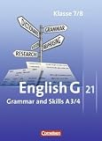 Book cover: English G 21 Ausgabe A/3/4: 7./8. Schuljahr. Grammar and Skills