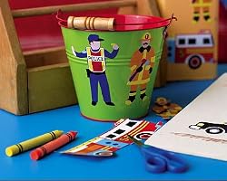 Wallies Olive Kids Heroes Firefighter Cutouts Border