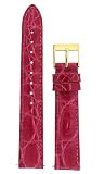 Watch band Genuine Crocodile Strap 14mm Fuchsia