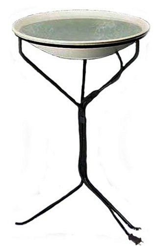 Childrens Toyshop  Outdoor Living : API 970 20-Inch Diameter Heated Bird Bath with Metal Stand
