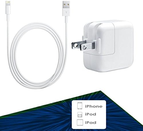 3ft USB Sync and Charge Lightning Cables with 12W Wall Charger for iPhone 6s Plus / 6 Plus / 6s / 6 / 5s / 5 / 5c