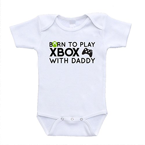 Born to Play Xbox with My Daddy Cute Funny Baby Bodysuits (6-9 Months)