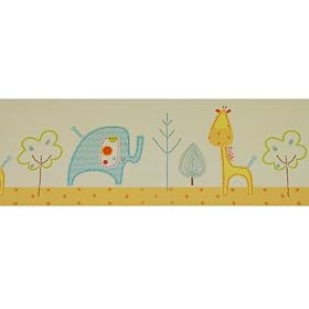 Lollipop Lane Tiddly Wink Safari Wallpaper Border