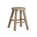 Ready-to-Finish Round Stool - 18"