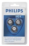 Philips HQ8 Sensotec Shaving Heads (3 x Single Heads) For Use With Philips Sahvers: Series 7100, Series 7200, Series 8400 - 8800 And Sensotec