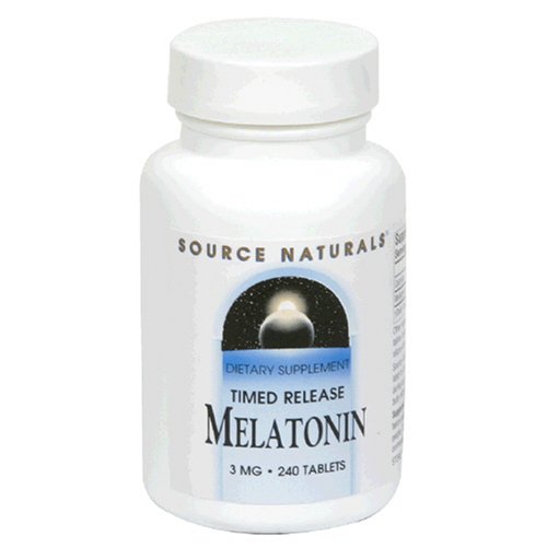 Source Naturals Melatonin, Time Release, 3 mg, Tablets, 240 tablets